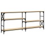 Mesa consola madera de ingeniería roble Sonoma 180x29x76,5 cm de , Mesas auxiliares - Ref: Foro24-835475, Precio: 85,33 €, De...