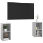 Muebles de salón de pared 2 pzs madera ingeniería gris hormigón de , Muebles TV - Ref: Foro24-3079902, Precio: 74,46 €, Descu...