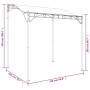 Toldo acero y tela gris taupe 2x2,3 m 180 g/m² de , Carpas y cenadores - Ref: Foro24-362393, Precio: 178,81 €, Descuento: %