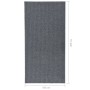 Alfombra de pasillo atrapa suciedad 100x200 cm gris en Alfombras | Comprar online en Foru.es