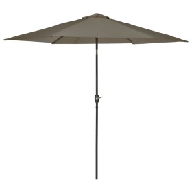 Madison Sombrilla de jardín redonda Tenerife gris 300 cm de , Sombrillas - Ref: Foro24-429013, Precio: 76,88 €, Descuento: %