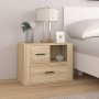 Mesita de noche madera contrachapada roble sonoma 60x36x45 cm de , Mesitas de noche - Ref: Foro24-816739, Precio: 80,03 €, De...