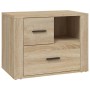 Mesita de noche madera contrachapada roble sonoma 60x36x45 cm de , Mesitas de noche - Ref: Foro24-816739, Precio: 80,03 €, De...