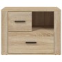 Mesita de noche madera contrachapada roble sonoma 60x36x45 cm de , Mesitas de noche - Ref: Foro24-816739, Precio: 80,03 €, De...