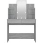 Tocador con LED gris sonoma 96x40x142 cm de , Tocadores para dormitorios - Ref: Foro24-820488, Precio: 187,80 €, Descuento: %