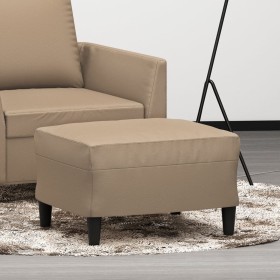 Reposapiés de cuero sintético color capuchino 60x50x41 cm de , Otomanas - Ref: Foro24-349292, Precio: 53,94 €, Descuento: %