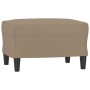 Reposapiés de cuero sintético color capuchino 60x50x41 cm de , Otomanas - Ref: Foro24-349292, Precio: 53,94 €, Descuento: %