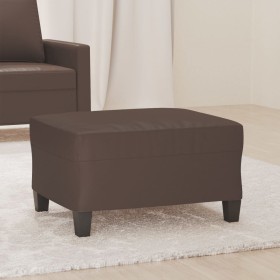 Reposapiés de cuero sintético marrón 70x55x41 cm de , Otomanas - Ref: Foro24-349357, Precio: 58,87 €, Descuento: %