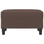 Reposapiés de cuero sintético marrón 70x55x41 cm de , Otomanas - Ref: Foro24-349357, Precio: 58,87 €, Descuento: %