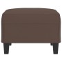 Reposapiés de cuero sintético marrón 70x55x41 cm de , Otomanas - Ref: Foro24-349357, Precio: 58,87 €, Descuento: %