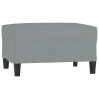 Reposapiés de tela gris claro 70x55x41 cm de , Otomanas - Ref: Foro24-349303, Precio: 60,28 €, Descuento: %
