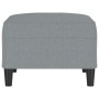 Reposapiés de tela gris claro 70x55x41 cm de , Otomanas - Ref: Foro24-349303, Precio: 60,28 €, Descuento: %