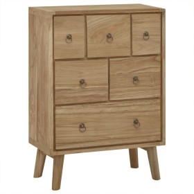 Cómoda de madera maciza de teca 56x30x80 cm de , Cajoneras - Ref: Foro24-340737, Precio: 216,54 €, Descuento: %