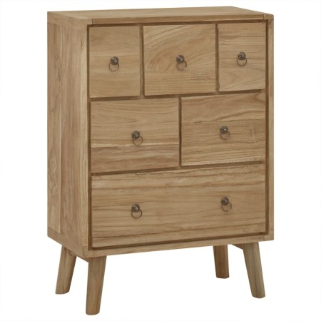 Cómoda de madera maciza de teca 56x30x80 cm de , Cajoneras - Ref: Foro24-340737, Precio: 216,54 €, Descuento: %
