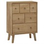 Cómoda de madera maciza de teca 56x30x80 cm de , Cajoneras - Ref: Foro24-340737, Precio: 216,54 €, Descuento: %