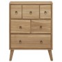 Cómoda de madera maciza de teca 56x30x80 cm de , Cajoneras - Ref: Foro24-340737, Precio: 216,54 €, Descuento: %