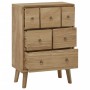 Cómoda de madera maciza de teca 56x30x80 cm de , Cajoneras - Ref: Foro24-340737, Precio: 216,54 €, Descuento: %