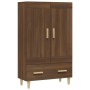 Aparador alto de madera contrachapada marrón roble 70x31x115 cm de , Aparadores - Ref: Foro24-817485, Precio: 87,16 €, Descue...