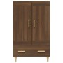 Aparador alto de madera contrachapada marrón roble 70x31x115 cm de , Aparadores - Ref: Foro24-817485, Precio: 87,16 €, Descue...
