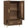Aparador alto de madera contrachapada marrón roble 70x31x115 cm de , Aparadores - Ref: Foro24-817485, Precio: 87,16 €, Descue...