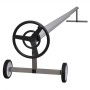 Enrollador para la cubierta de piscina con base de acero de , Accesorios para piscinas y spa - Ref: Foro24-90714, Precio: 464...