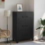 Baúl de almacenaje industrial acero negro 75x40x120 cm de , Baúles de almacenamiento - Ref: Foro24-145359, Precio: 264,45 €, ...