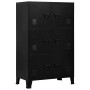 Baúl de almacenaje industrial acero negro 75x40x120 cm de , Baúles de almacenamiento - Ref: Foro24-145359, Precio: 264,45 €, ...