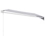 Toldo retráctil aluminio y tela azul y blanco 4,5x3 m de , Toldos - Ref: Foro24-3154424, Precio: 314,24 €, Descuento: %