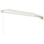 Toldo retráctil aluminio y tela color crema 5x3 m de , Toldos - Ref: Foro24-3154430, Precio: 388,53 €, Descuento: %