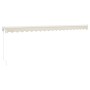 Toldo retráctil aluminio y tela color crema 5x3 m de , Toldos - Ref: Foro24-3154430, Precio: 388,53 €, Descuento: %