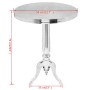 Mesa auxiliar redonda de aluminio plateada de , Mesas auxiliares - Ref: Foro24-243512, Precio: 158,92 €, Descuento: %
