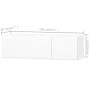 Mueble para TV madera contrachapada blanco brillo 120x40x34 cm de , Muebles TV - Ref: Foro24-244870, Precio: 117,27 €, Descue...