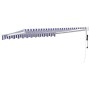 Toldo retráctil automático azul y blanco 3,5x2,5 m de , Toldos - Ref: Foro24-3154472, Precio: 298,19 €, Descuento: %