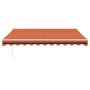 Toldo retráctil automático naranja y marrón 3x2,5 m de , Toldos - Ref: Foro24-3154491, Precio: 326,05 €, Descuento: %