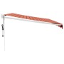 Toldo retráctil automático naranja y marrón 4x3 m de , Toldos - Ref: Foro24-3154493, Precio: 420,00 €, Descuento: %
