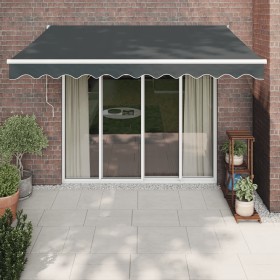 Toldo retráctil automático gris antracita 3,5x2,5 m de , Toldos - Ref: Foro24-3154487, Precio: 296,56 €, Descuento: %