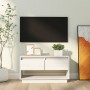 Mueble de TV de madera maciza de pino blanco 74x34x40 cm de , Muebles TV - Ref: Foro24-813840, Precio: 42,39 €, Descuento: %