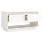 Mueble de TV de madera maciza de pino blanco 74x34x40 cm de , Muebles TV - Ref: Foro24-813840, Precio: 42,39 €, Descuento: %