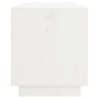 Mueble de TV de madera maciza de pino blanco 74x34x40 cm de , Muebles TV - Ref: Foro24-813840, Precio: 42,39 €, Descuento: %