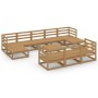 Juego de muebles de jardín 11 piezas madera maciza de pino de , Conjuntos de jardín - Ref: Foro24-3076117, Precio: 776,06 €, ...