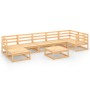 Juego de muebles de jardín 8 piezas madera maciza de pino de , Conjuntos de jardín - Ref: Foro24-3075699, Precio: 458,11 €, D...