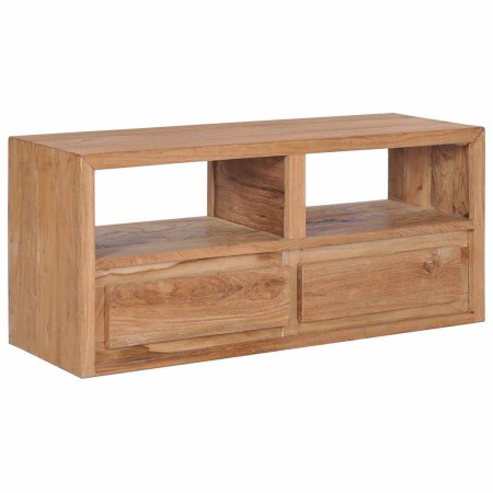 Mueble de TV madera maciza de teca 90x30x40 cm de , Muebles TV - Ref: Foro24-282848, Precio: 242,40 €, Descuento: %