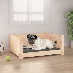 Cama para perros madera maciza de pino 65,5x50,5x28 cm de , Camas para perros - Ref: Foro24-821447, Precio: 53,46 €, Descuent...
