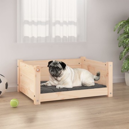 Cama para perros madera maciza de pino 65,5x50,5x28 cm de , Camas para perros - Ref: Foro24-821447, Precio: 53,46 €, Descuent...