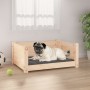 Cama para perros madera maciza de pino 65,5x50,5x28 cm de , Camas para perros - Ref: Foro24-821447, Precio: 53,46 €, Descuent...