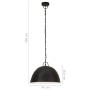 Lámpara colgante vintage redonda 25 W negra 41 cm E27 de , Lámparas - Ref: Foro24-320543, Precio: 70,17 €, Descuento: %