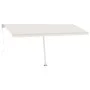 Toldo de pie retráctil manual color crema 500x300 cm de vidaXL, Toldos - Ref: Foro24-3069577, Precio: 527,90 €, Descuento: %