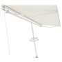 Toldo de pie retráctil manual color crema 500x300 cm de vidaXL, Toldos - Ref: Foro24-3069577, Precio: 527,90 €, Descuento: %