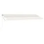 Toldo de pie retráctil manual color crema 500x300 cm de vidaXL, Toldos - Ref: Foro24-3069577, Precio: 527,90 €, Descuento: %