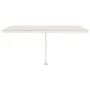 Toldo de pie retráctil manual color crema 500x300 cm de vidaXL, Toldos - Ref: Foro24-3069577, Precio: 527,90 €, Descuento: %